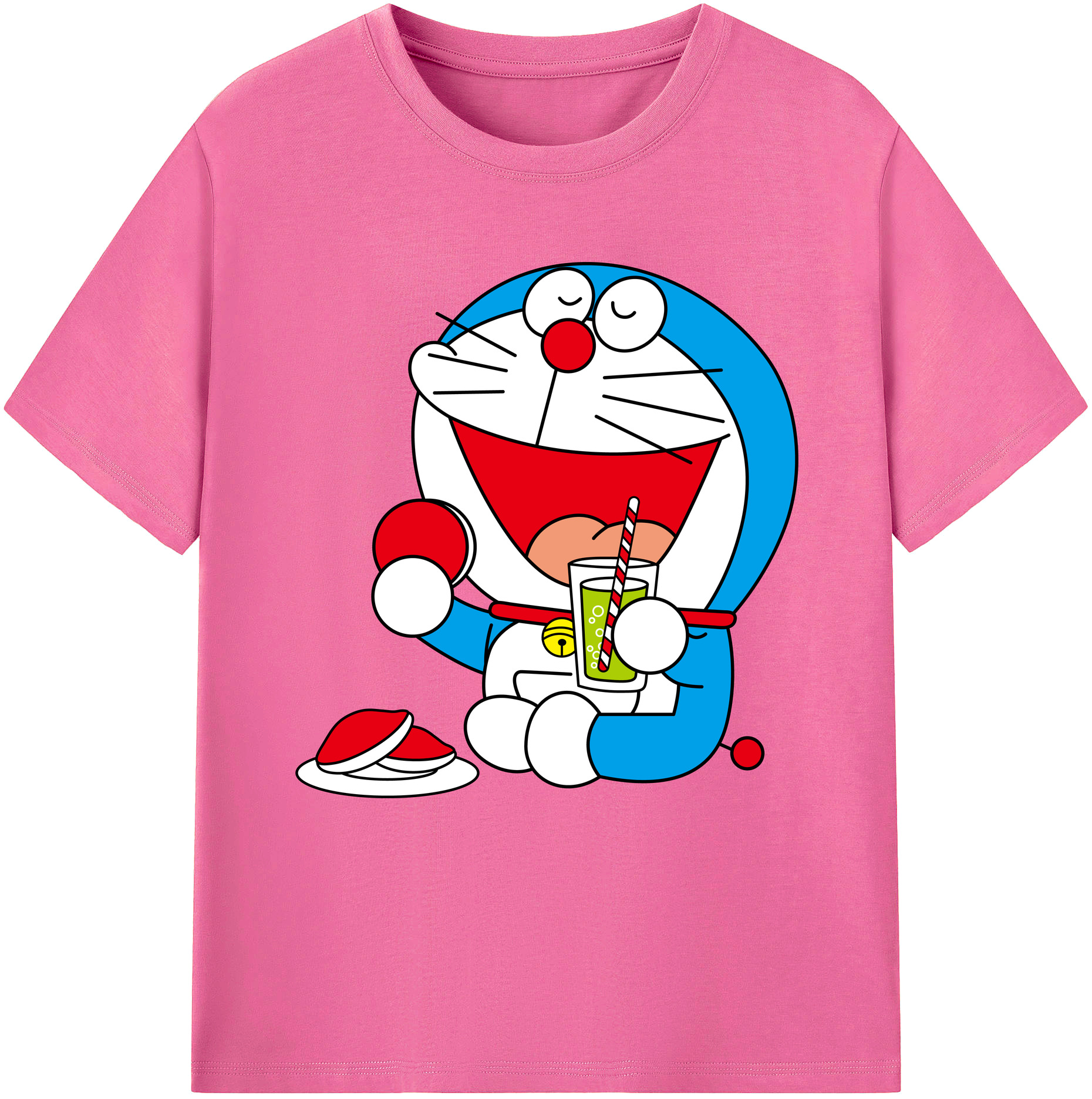 （画像用） ドラえもん Doraemon レディースカジュアルプリントTシャツ（綿100％）